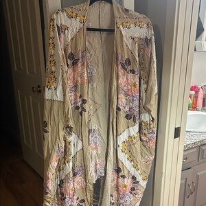 Maurices Tan Floral Women's Cape